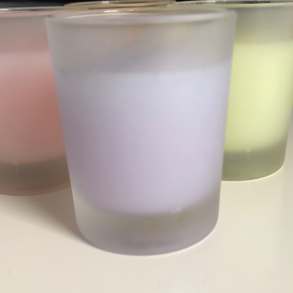 4 Classic Victoria's Secret Frosted Votive Candles